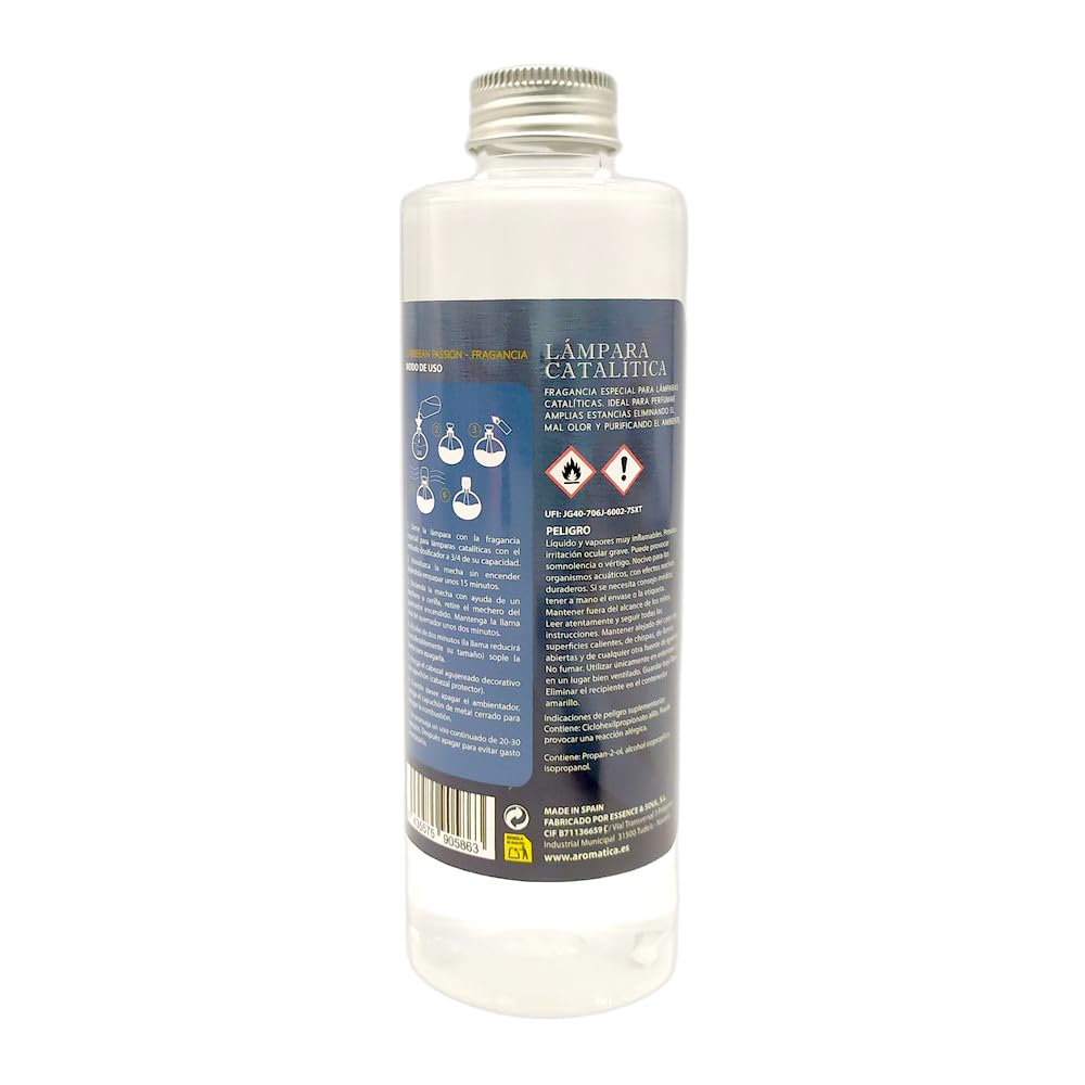 Pack Ahorro Lámpara Catalítica Orange Waves + Fragancia Aroma Caribbean Passion 200ml. Elimina Malos olores e impurezas, perfuma y Limpia.