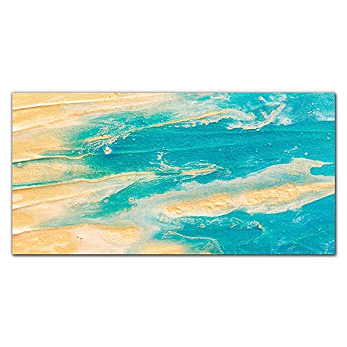 Photo sur verre de qualité premium 100x50cm avec graphisme haute définition sable fin