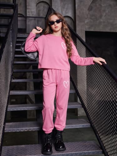 Image of Arshiner Girls 2 Piece Outfits Kids Trendy Tie Dye Sweatsuits Sets