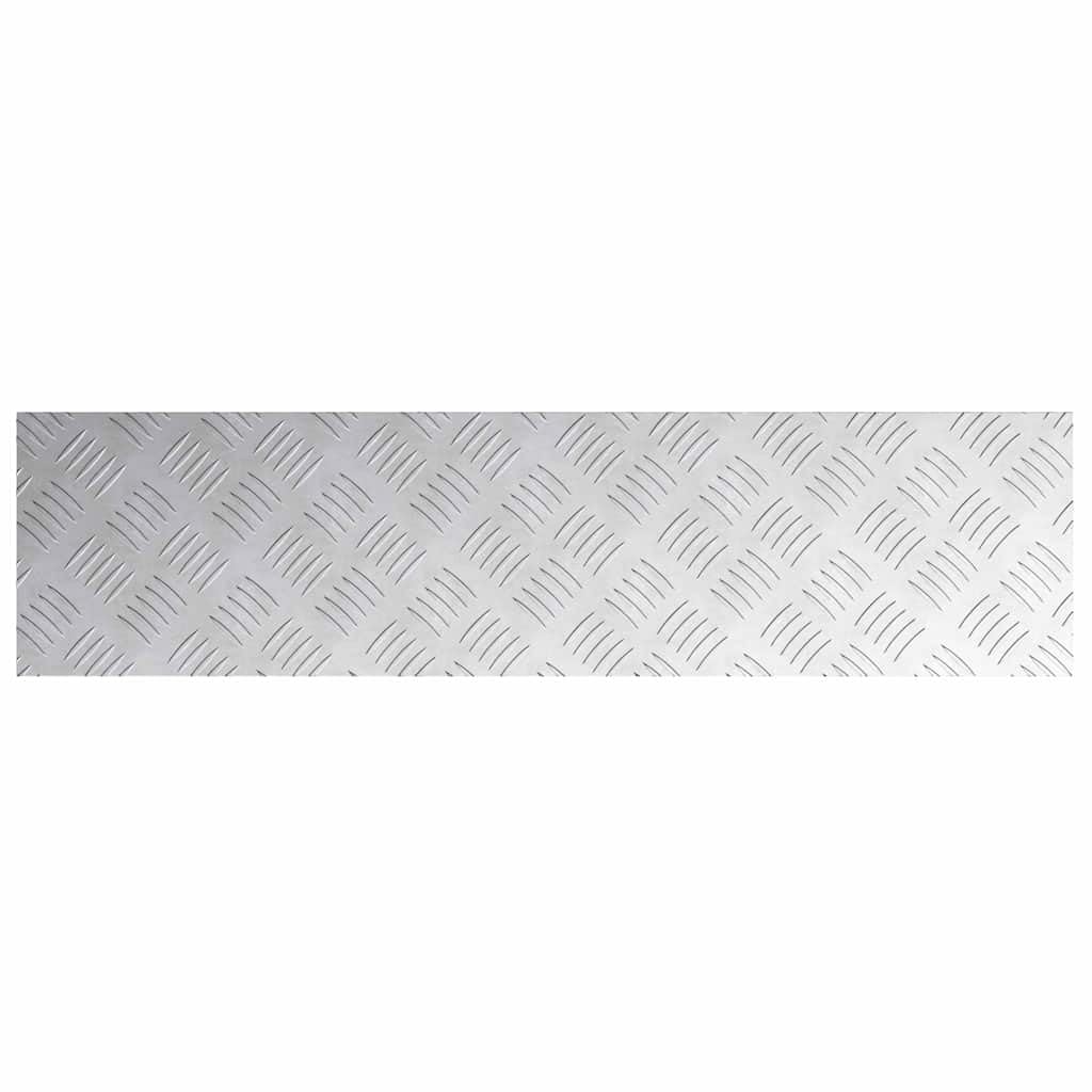 SYDE Stopnie aluminiowe 2 szt. 80 x 20 cm srebrny