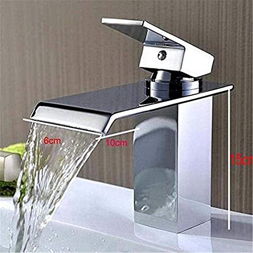 Robinets d'évier chromés mitigeurs eau froide chaude pour plan de travail - 5