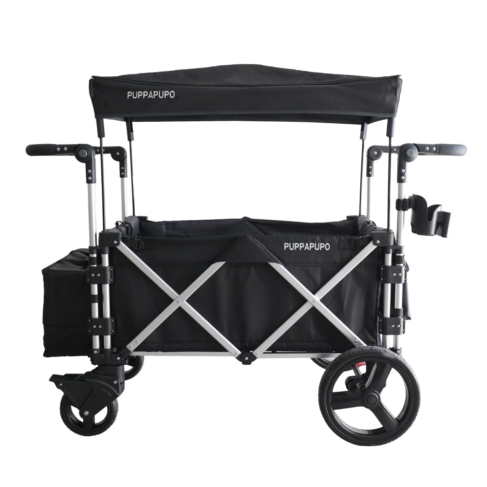 極美品 PUPPAPUPO ストローラー ワゴン　双子　ベビーカー　2人乗り 極美品 PUPPAPUPO ストローラー ワゴン 双子 ベビーカー 2人乗り