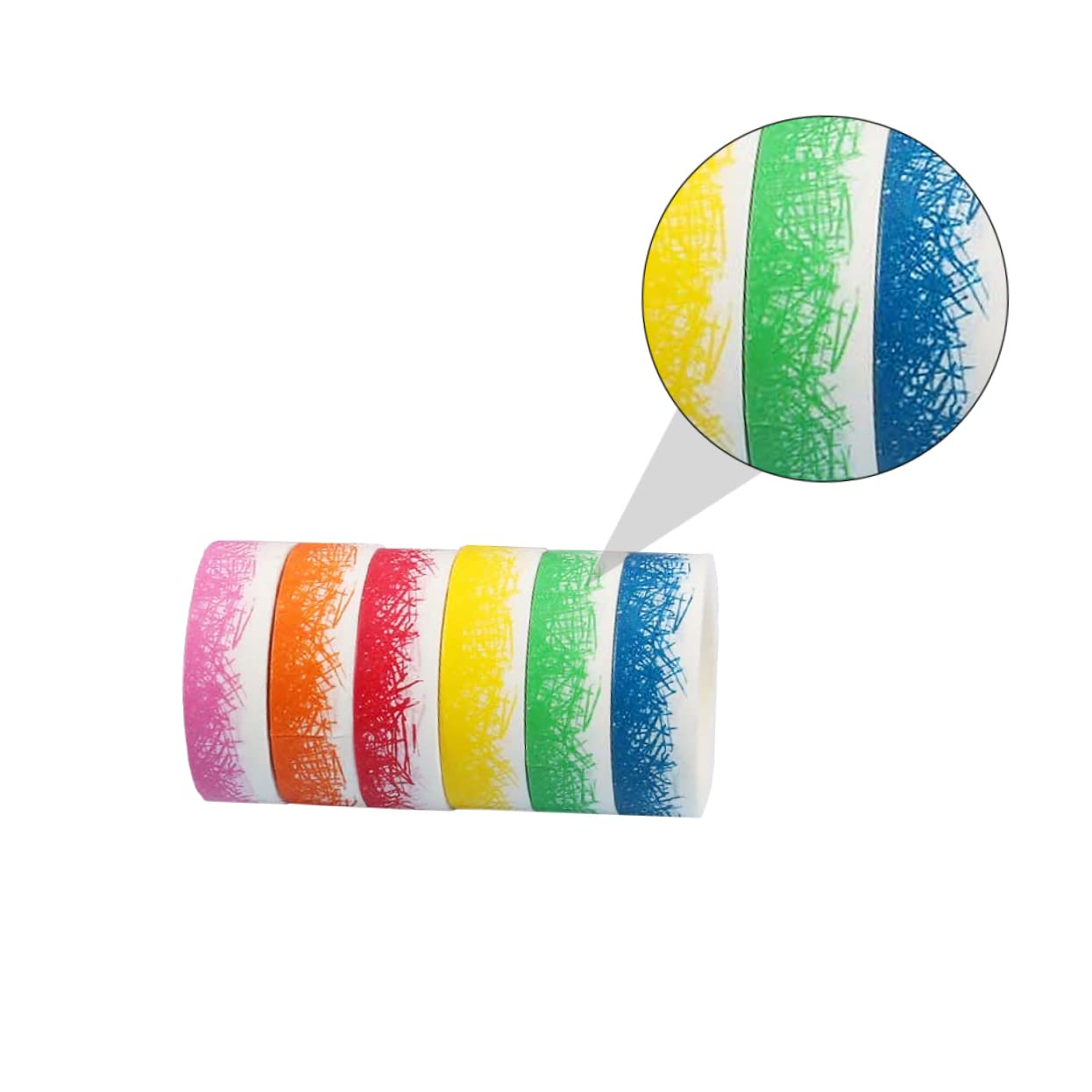 STOBOK 18 Nastro Washi Nastro Adesivo Decorativo Per Scrapbook Fai Da Te e Decorazioni Creative