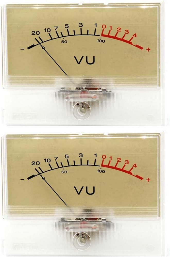 2pcs T-90 VU Meter DB Level Head amp Chassis Audio preamp with Backlight