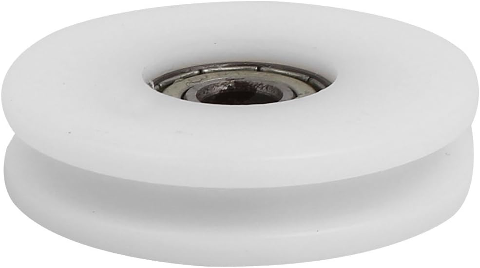 Sourcingmap 50mmx8mmx12mm Nylon U Groove Bearing Pulley Sliding Converyor Wheel - Image 4