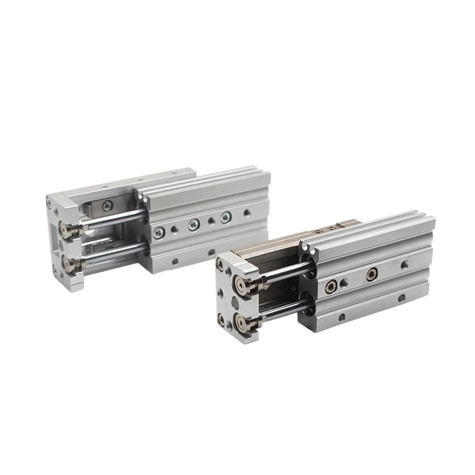 Vérin pneumatique MXS double effet à course réglable pour guidage précis