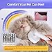 Gluckelk Cat Brush for Shedding with One-Click Button, Pet Comb for Indoor Cats, Suitable for Long or Short Haired Cats, Small and Medium Dogs, Grooming for Puppy Kitten Massage Removes Loose Fur