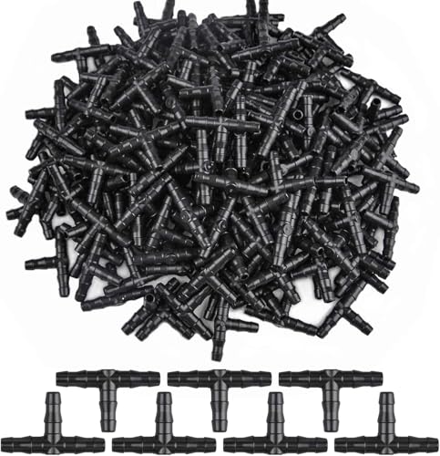Kalolary 300 szt. 1/10.2 cm uniwersalne złączki kolczaste, złącze węża do nawadniania kropelkowego do złączy węża wodnego 1/4 cala, 4 mm, 7 mm, system nawadniania kropelkowego