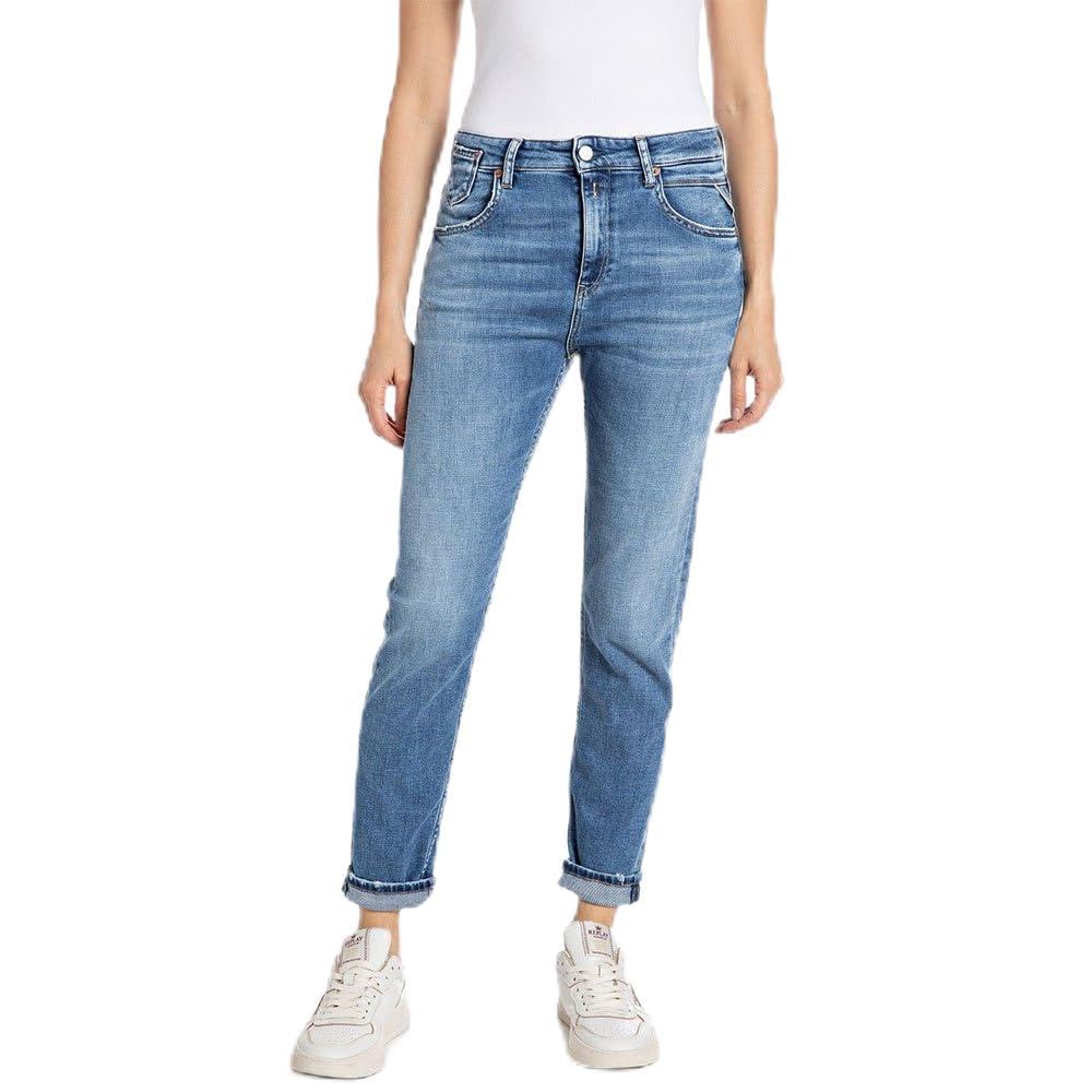 Replay women's jeans made of comfort denim, blue (Medium Blue 009), 23W / 28L