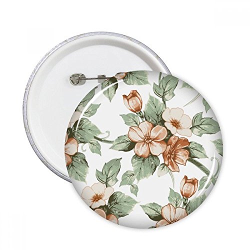 Badge bouton fleurs en rotin déco vêtement customisation XXL x5
