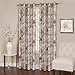 Achim Home Furnishings Tranquil Lined Grommet Window Curtain Panel, 50" x 84", Tan