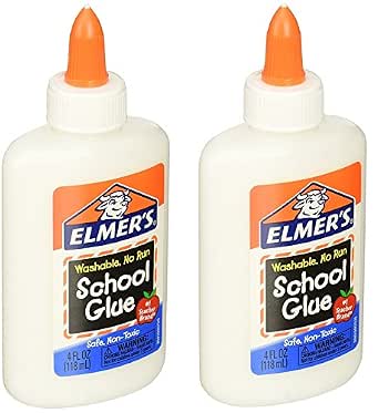 Elmer's Washable Liquid School Glue, 4 oz, 2 Count