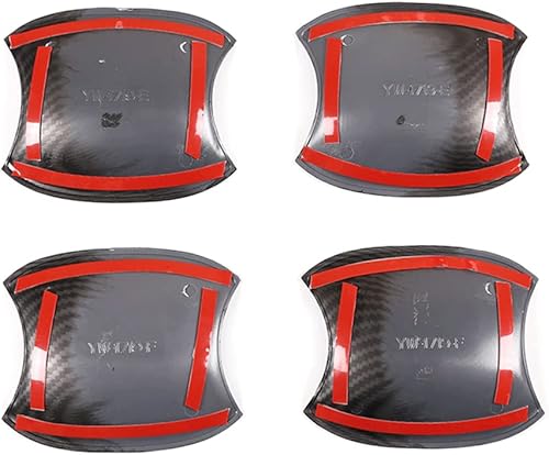 Miniatura 7 de Accesorios de coche para Toyota Tacoma 2016 2017 2018 2019 2020 2021 2022 2023 estilo fibra de carbono exterior manija de puerta lateral cubierta de