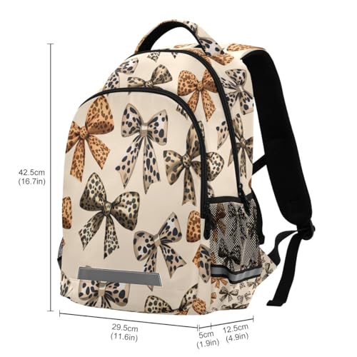 Leopard Bows Pattern Backpacks for Kids School Bag Student Backpack Bookbag For Boys Girls Casual Bag3