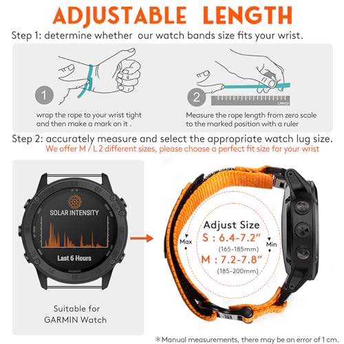 Correa deportiva nylon 22mm compatible Garmin miniatura 3