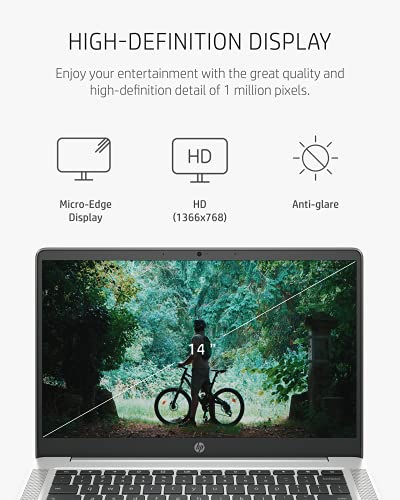 Hp Chromebook 14 Laptop, Intel Celeron N4020, 4 Gb Ram, 32 Gb Emmc, 14” Hd Micro-Edge Display, Chrome Os, Thin & Portable, 4K Graphics, Backlit Ash Gray Keyboard (14A-Na0024Nr, 2021, Mineral Silver) #TOP3