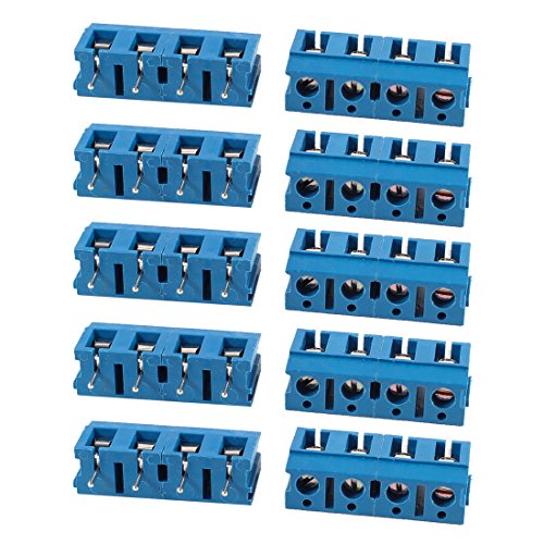 Bloques Terminales Azul Aexit 10Pcs KF370-49 7.5mm miniatura 1