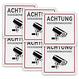 ✅ MULTIFUNKTIONALE VERWENDUNG - Schild Videoüberwachung sind für jedes Wetter und für den Drinnen- und Außenbereich ideal geeignet. Sie können die Überwachungsschilder an den Wänden in den Korridoren, Türen und Höfen Ihres Hauses aufhängen, um Ihre Hausumgebung sicherer zu machen. Die Videoüberwacht Schilder eignet sich auch für Bürogebäude, Wohnhäuser, Parks und Straßen.