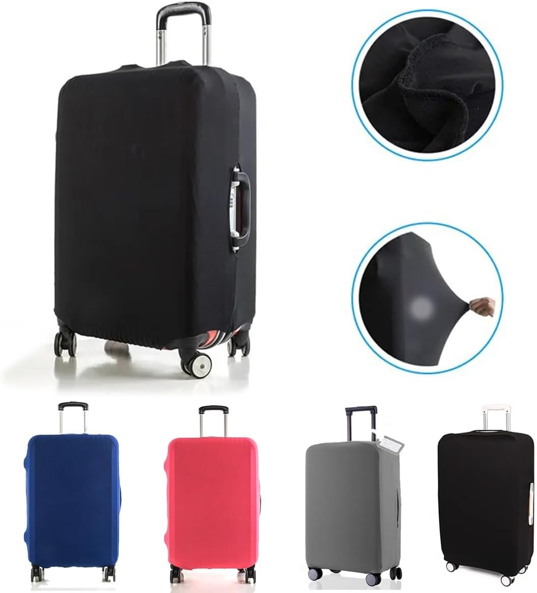 Capa Protetora Mala De Viagem Com Ajuste E Fixação em Velcro e Zipper Premium Bisbel (CINZA, Grande)