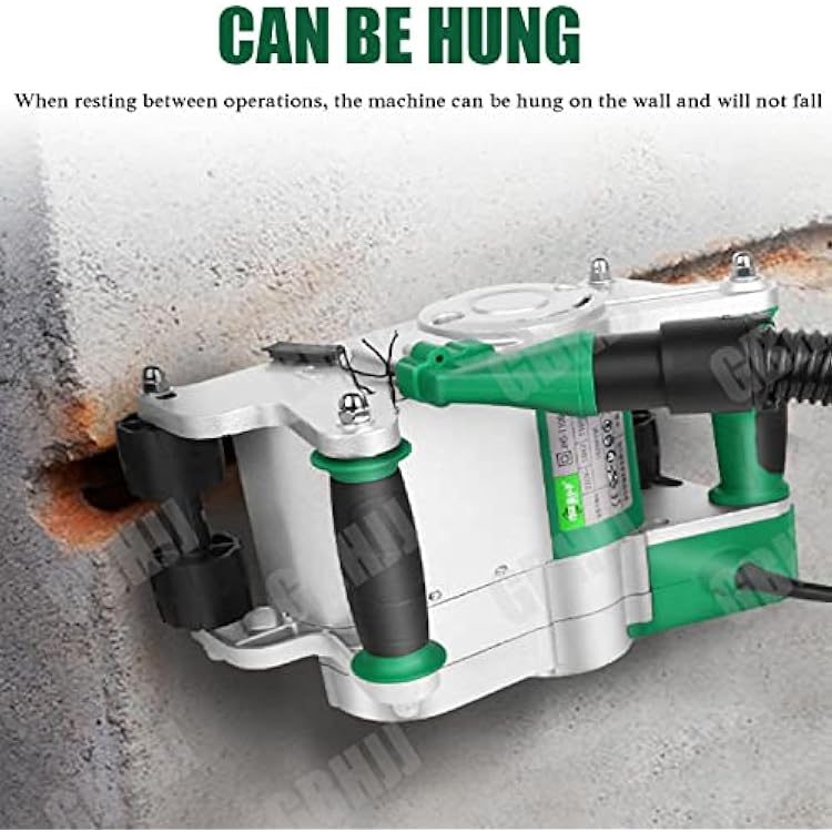 Wall Groove Cutting Machine, Electric Wall Chaser 1100W 1600 RPM Wall Groove Cutting Machine Slotting Machine for Brick Granite Marble Concrete Cutter Notcher Groover,110V