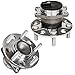 Detroit Axle - 4pc Wheel Bearing Hubs Kit for 2007-2012 Dodge Caliber, 2007-2017 Jeep Compass Patriot, 2 Rear Wheel Bearings and Hub 2 Front Wheel Bearings Replacement