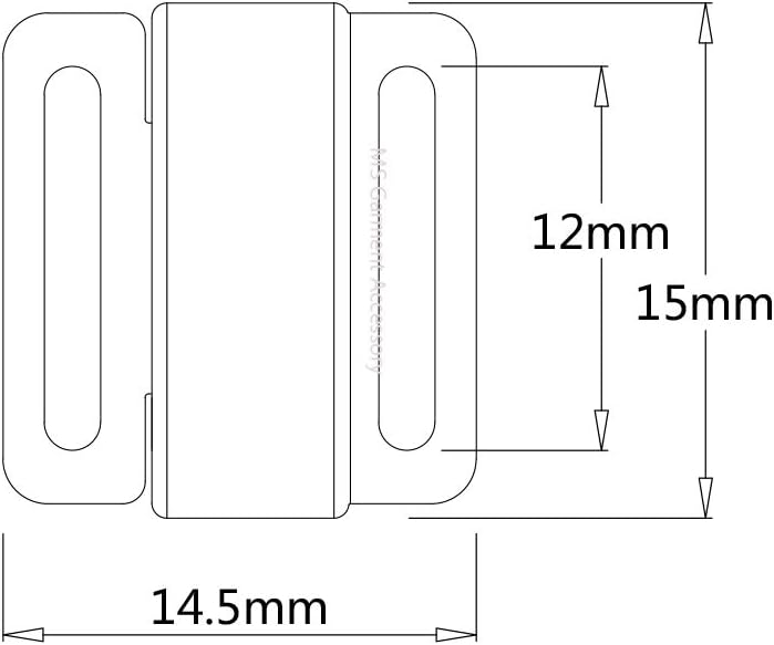10 Sets Gold Nickel Free Front Closing Bra/Bikini Hook Closure 1/2" Wide Bra Making Lingerie Sewing Bramaking