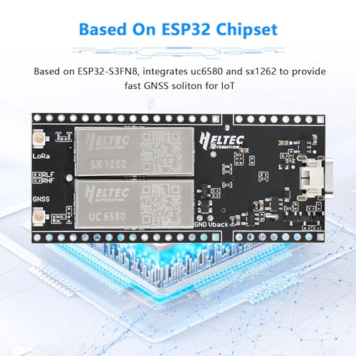 Wireless Tracker mit LoRa ESP32 Display,QIQIAZI ESP32 SX1276 Wireless Tracker 868MHz - 915 MH Bluetooth 4.2 + WiFi LoRaWAN Unterstützt LoRa/Gnss/GPS mit Typ-C Anschluss,für Arduino IDE