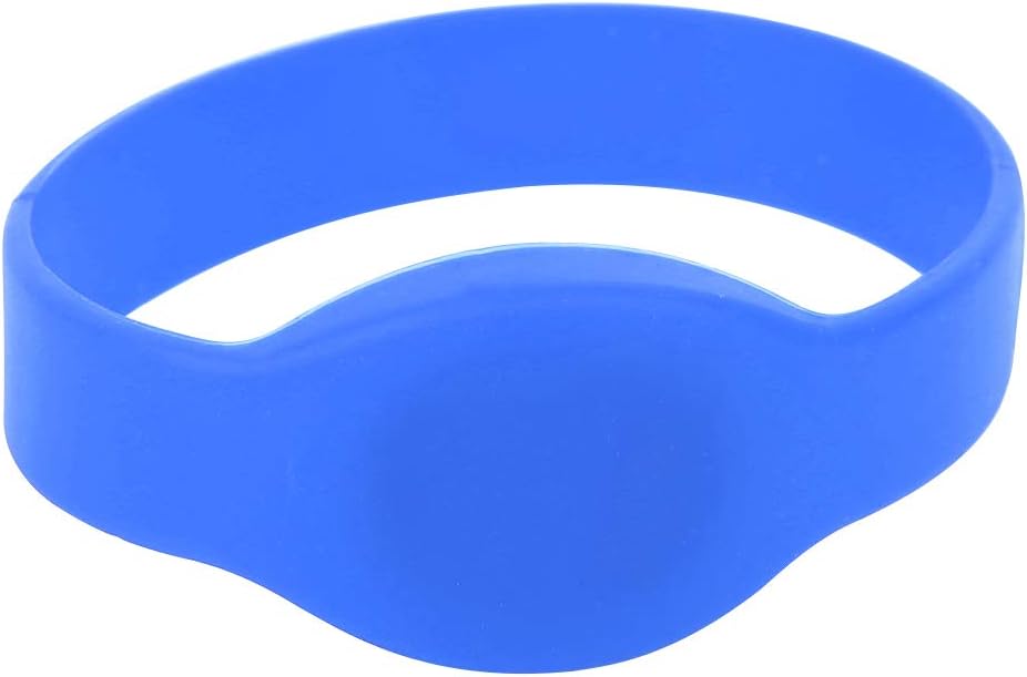 10PCS RFID Wristbands – 125kHz T5577 Writable Silicone Bracelet, IP68 for Access Control, Hotel, Gym, Pool, Spa & Security (Blue)