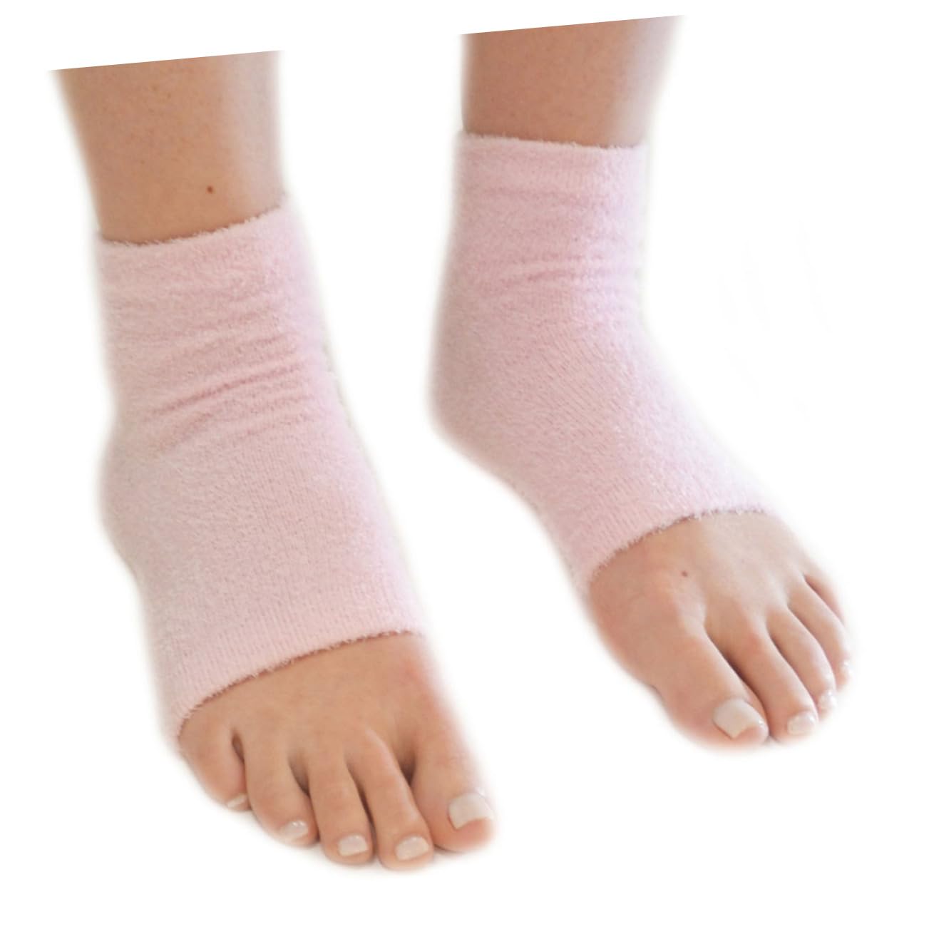 FRCOLOR 5 Toe Gel Socks Breathable Fabric Dry Cracked Skin Treatment Vitamin-enriched Heel Socks