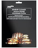 ZEFFFKA Panno per Pulire Lucidare Gioielli d’Oro ed Argento Monete Orologi ed Altri Belli Oggetti di Valore Per Pulire Metalli Preziosi Rimuove l’Ossido Dimensioni Super Grandi Morbide Microfibre