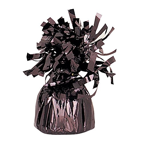 Image of Black Foil Balloon Weight (4.5 inch x 2.25 inch) 1 Count, Adorable Party Essential For Parties & Events