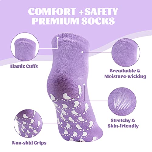 Elfcool 6 Pairs Men's Non Slip Soccer Socks Grip Socks Soccer For Running, Hiking, And More #TOP2