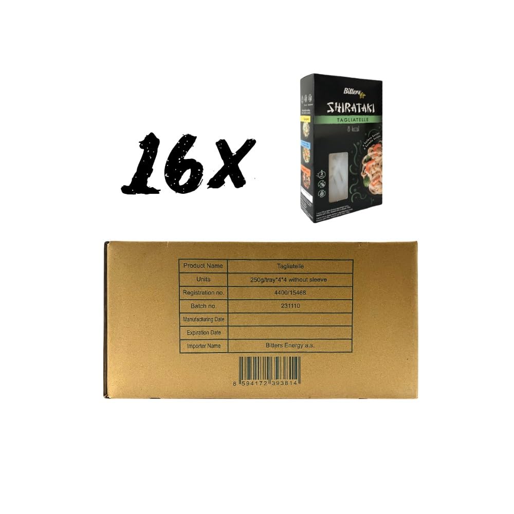Bitters Pasta di Konjac Spaghetti - Tagliatelle - 16x390g (senza liquido 16x250g)