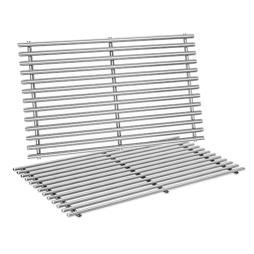 Spirit Grill Grates Stainless Steel 7637 for Weber Spirit E210 Grill Replacement for Weber Spirit 200 & Spirit GS4 II E210 Grill Parts for Weber Spirit Stainless Steel Grates 17.5' E210 E220 S210 S220
