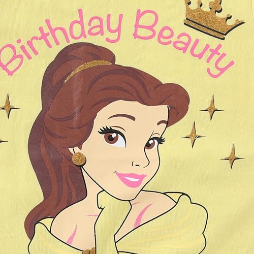 Image of Disney Princess Moana Frozen Birthday Girls T-Shirt for Toddler Big Kids
