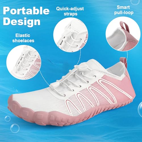 Image of Hike Barefoot Shoes Women Men Footwear, Wide Toe Box Water Shoes, Quick-Dry Zero Drop Comfortable & Non-Slip Pro Barefoot Beach Swim Minimalist Grounding Shoe for Walking Hiking
