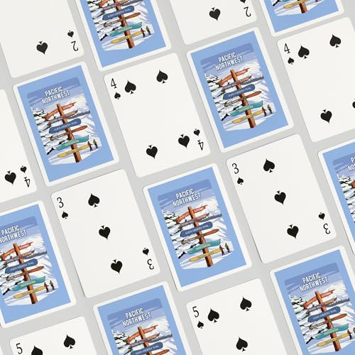 52 Cartas de Póker Pacific Northwest, Talla Poker miniatura 4