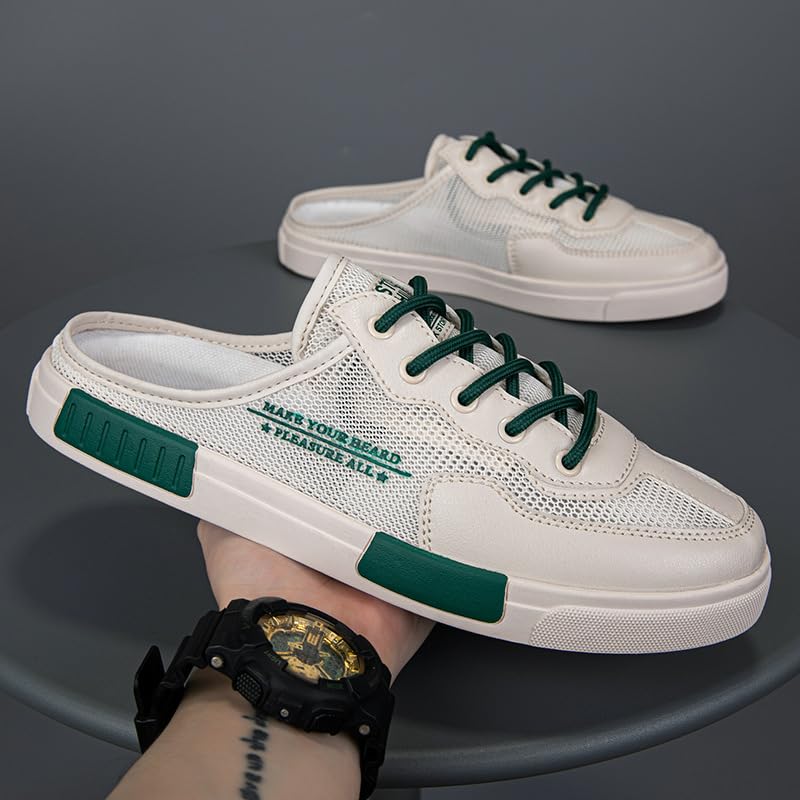 Men's Summer Breathable Loafer Slippers Non-Slip Casual Slip On Loafers Comfortable Closed-Toe Outdoor Sports Sandals for Walking4