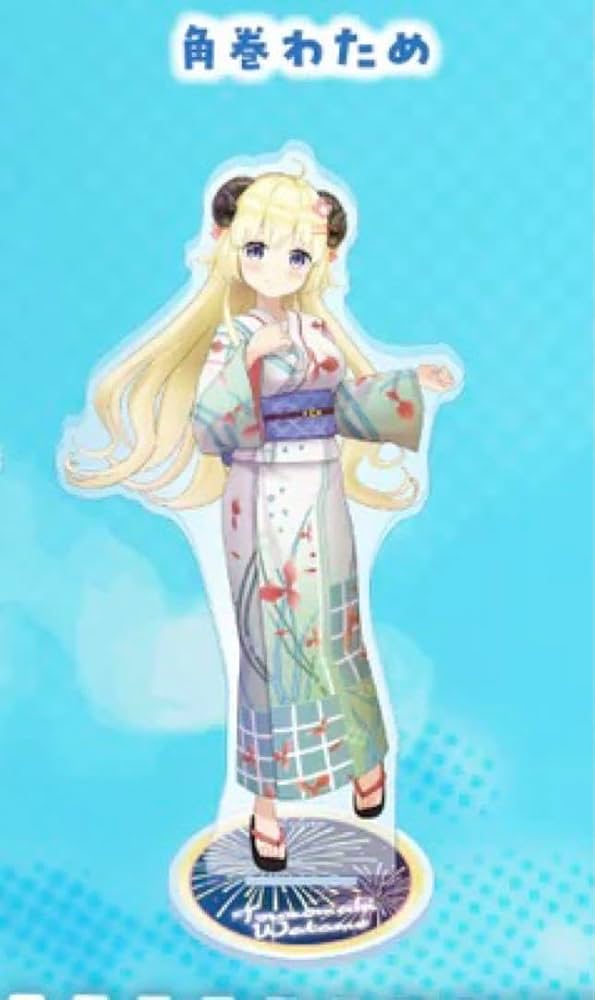 角巻わため　アクリルスタンド　モーリー限定 ホロライブ 「白上フブキ」「不知火フレア」、初コラボの「角巻