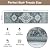 OJIA Stair Treads Non-Slip Carpet Stair Treads for Wooden Steps Indoor 15PCS, Soft Stair Runner Rubber Backing Carpet Treads for Wood Stairs, Safety Stair Rugs for Kids Elders Pets, Gray