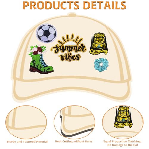 Image of 2Pcs Trucker Cap Patch Template Trucker Hat Patches, Hat Patches Patch Board Patches for Hats, Hat Patches Wooden Trucker Cap Template is Suitable for Creating Stylish and Personalized Hats