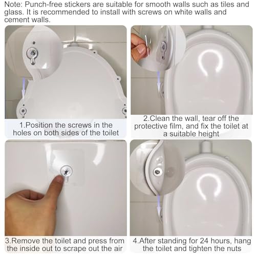 Urinal para hombres de plástico, montaje en pared, simple, con manguera, multipropósito para baño, obra temporal, escuela y exterior miniatura 7