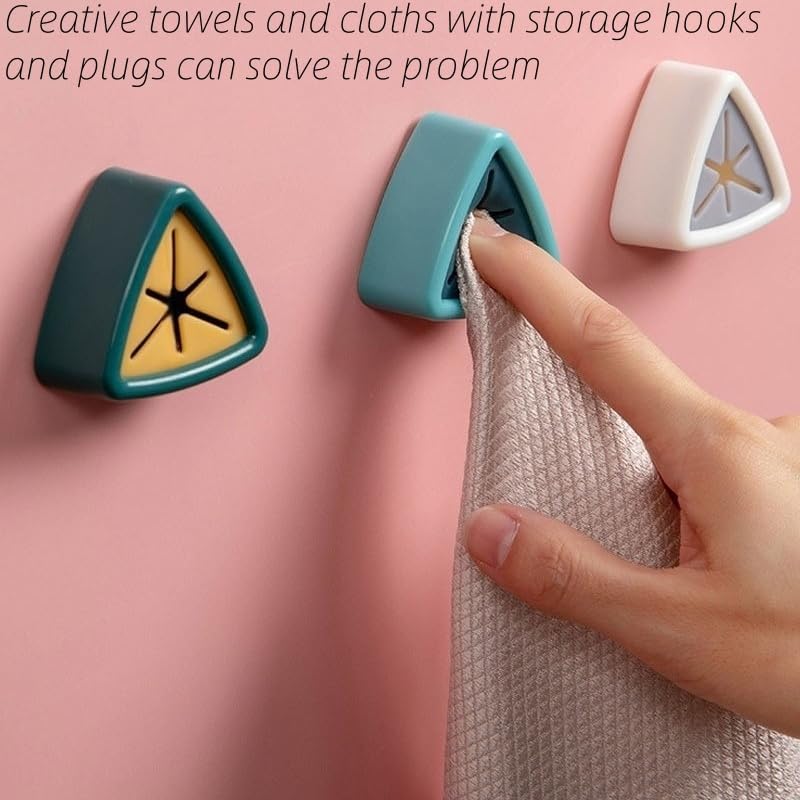2Pcs Versatile Kitchen Dishwashing Storage Rack with Hook Clip Cloth Storage, Pink