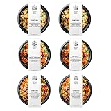 Grumpy Butcher Asian Meals Set – 6 Pack (10-15 oz each) – Chicken Lo Mein, Fried Rice, General Tso’s – Authentic Recipes Prepared Meals Ready to Eat