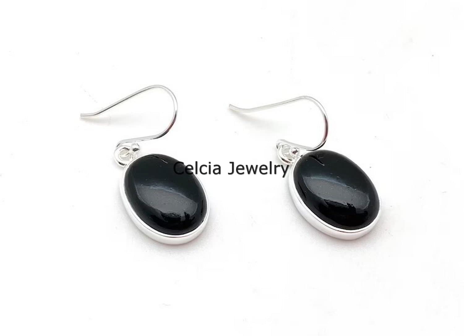 Pendientes colgantes de plata de ley 925 maciza para mujer, amatista natural, piedra preciosa púrpura, hermosos pendientes hechos a mano con piedra natal de febrero