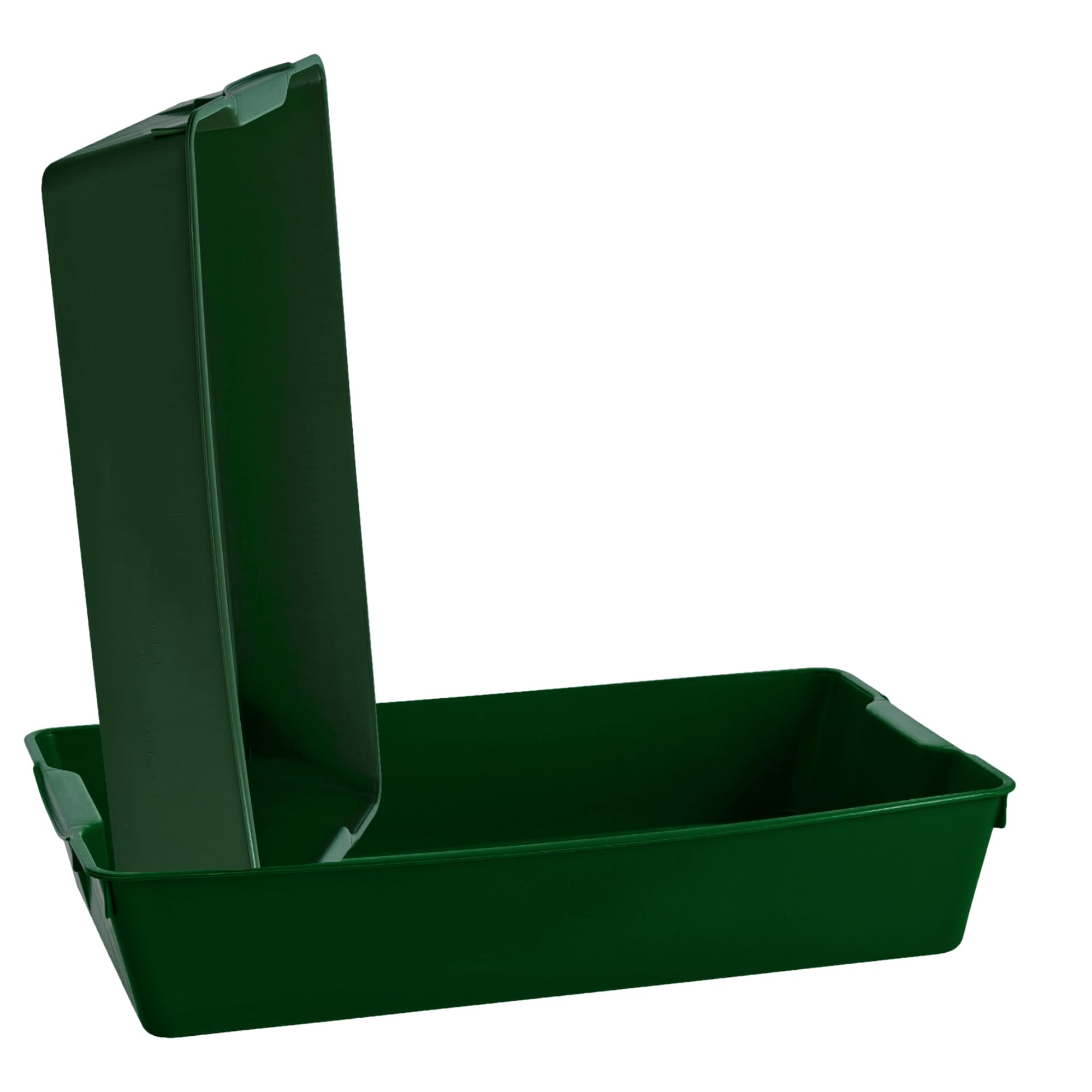 KRONLY 2-częściowa stabilna taca do sadzenia bez otworów w dnie - 58 x 33 x 11 cm - taca na nasiona do rozmnażania roślin w ogrodzie