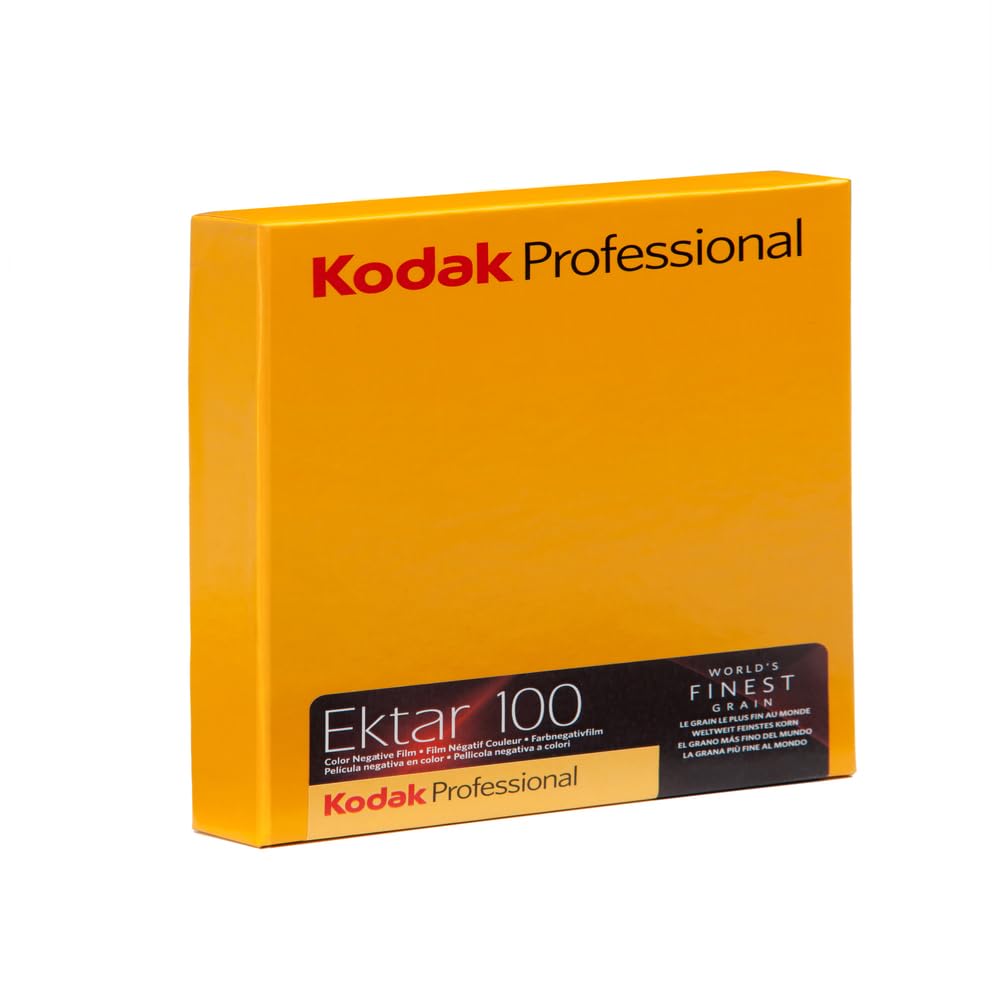 Kodak 158 7484 Profesjonalna Folia Ujemna Ektar Color Iso 100, 10 x 12 cm, 10 Arkuszy (Żółty)