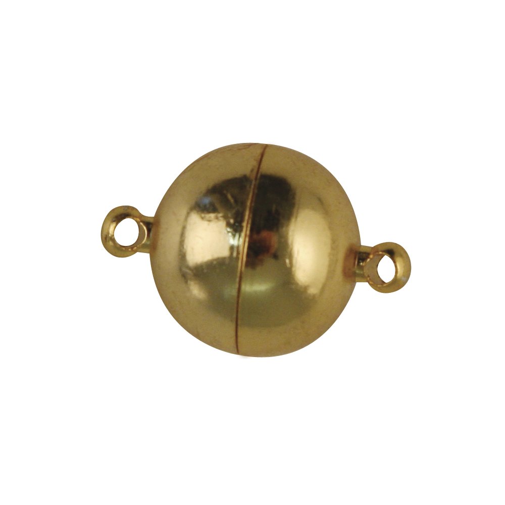 Rayher Magnetic Clasp Extra Strong 14 mm Diameter gold-plated