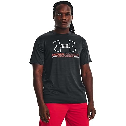 Under Armour Mens Loose Training Vent Graphic SS Black Short-Sleeve T-Shirt (M)