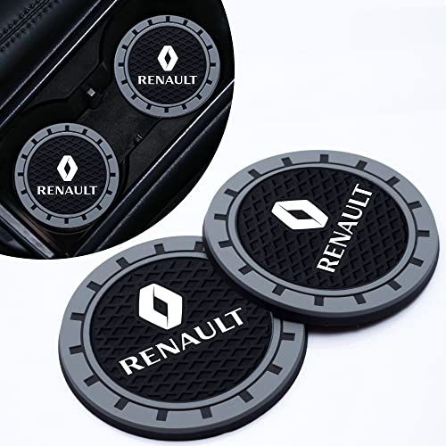 Lot de 2 sous-verres de voiture pour Renault Koleos Kadjar Talisman Captur Espace Clio Megane, porte-gobelet pour Renault Accessoires Intérieur 7 cm